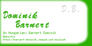 dominik barnert business card